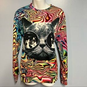 psychedelic cat top